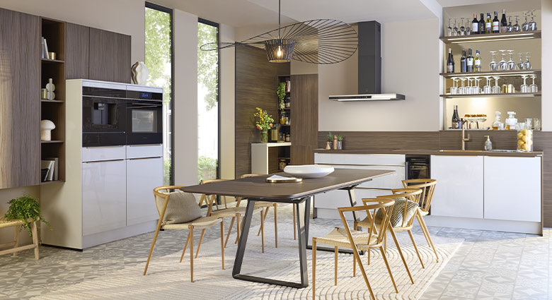 cuisine-moderne-luminaire-design-tons-chaleureux